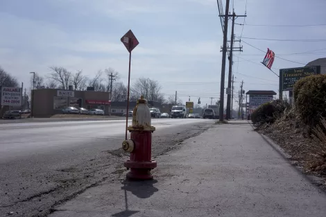 A hydrant at a town in upstate New York