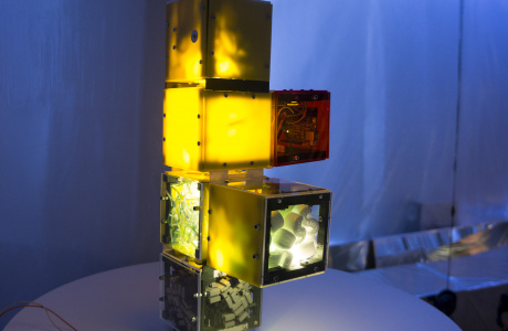 die Wabe - interactive light tower sculpture