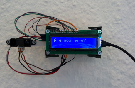 interactive installation using LCD + Arduino