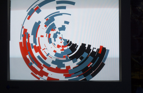 Shapes of mine - interactiv generative art installation by Dominik Jais