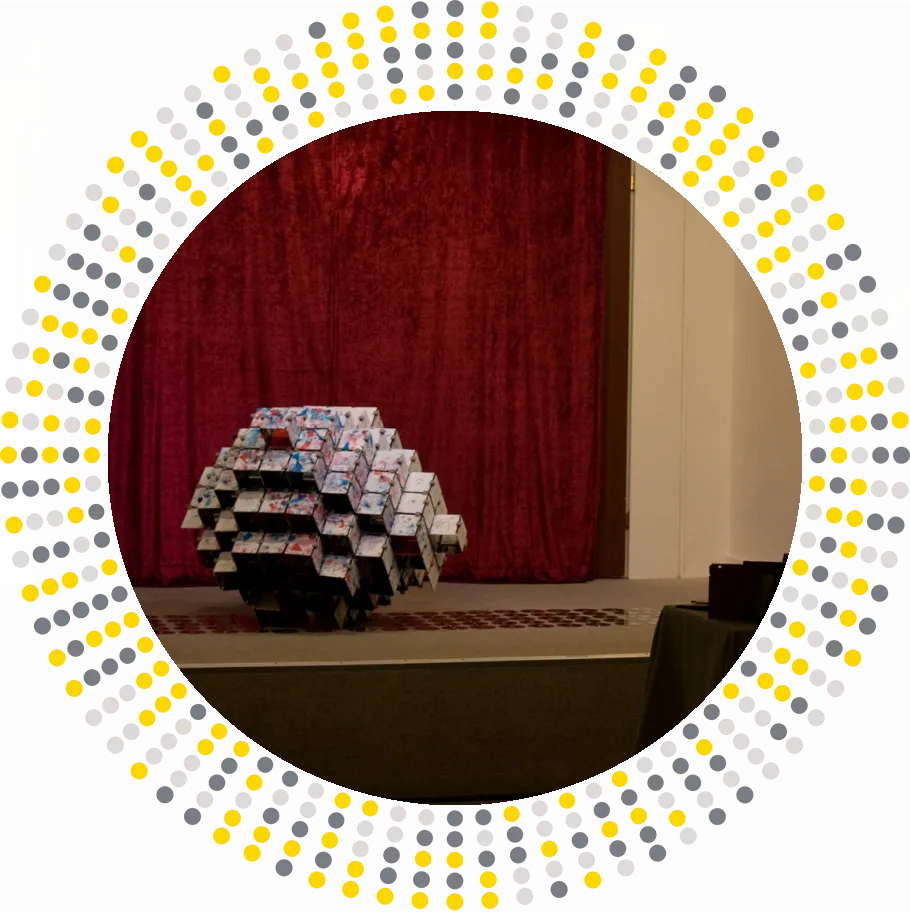 Datenautobahn - floppy discs installation by Dominik Jais