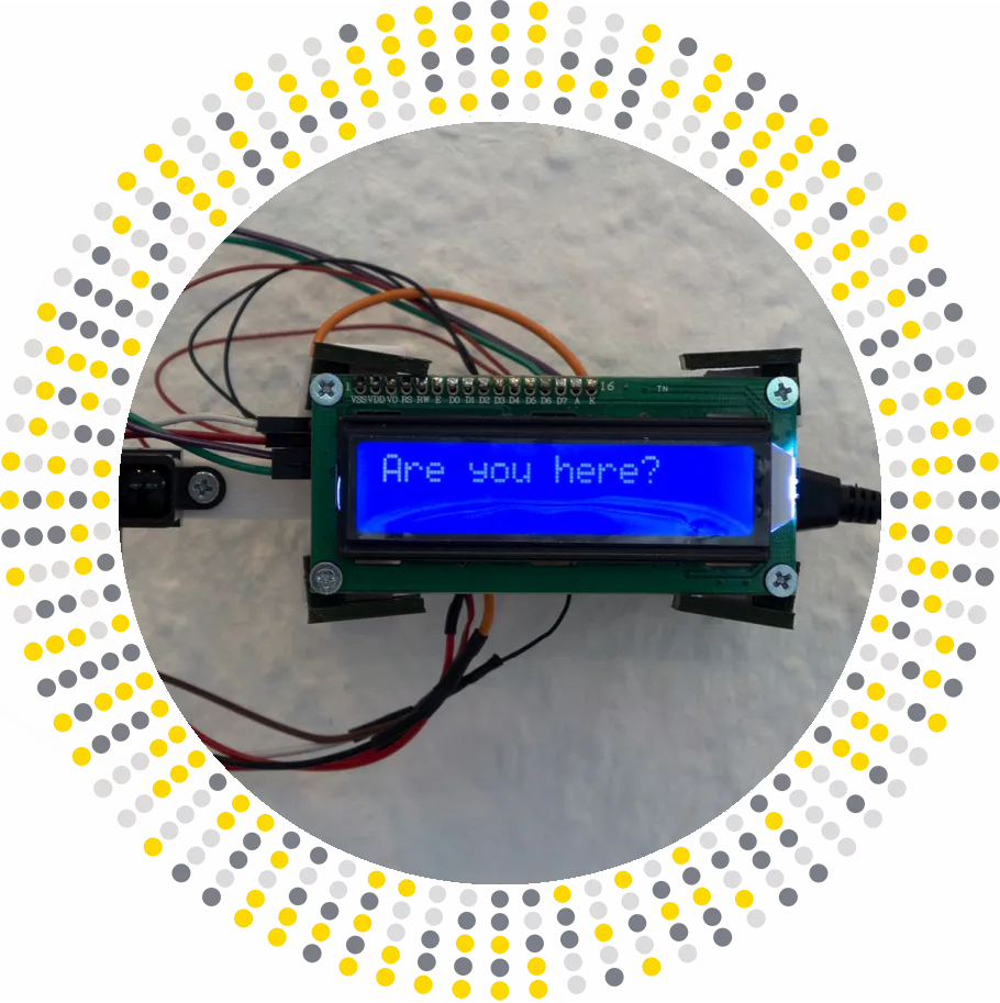interactive installation using LCD + Arduino