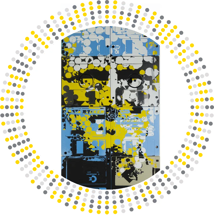 Are we the robotos - floppy disk artwork