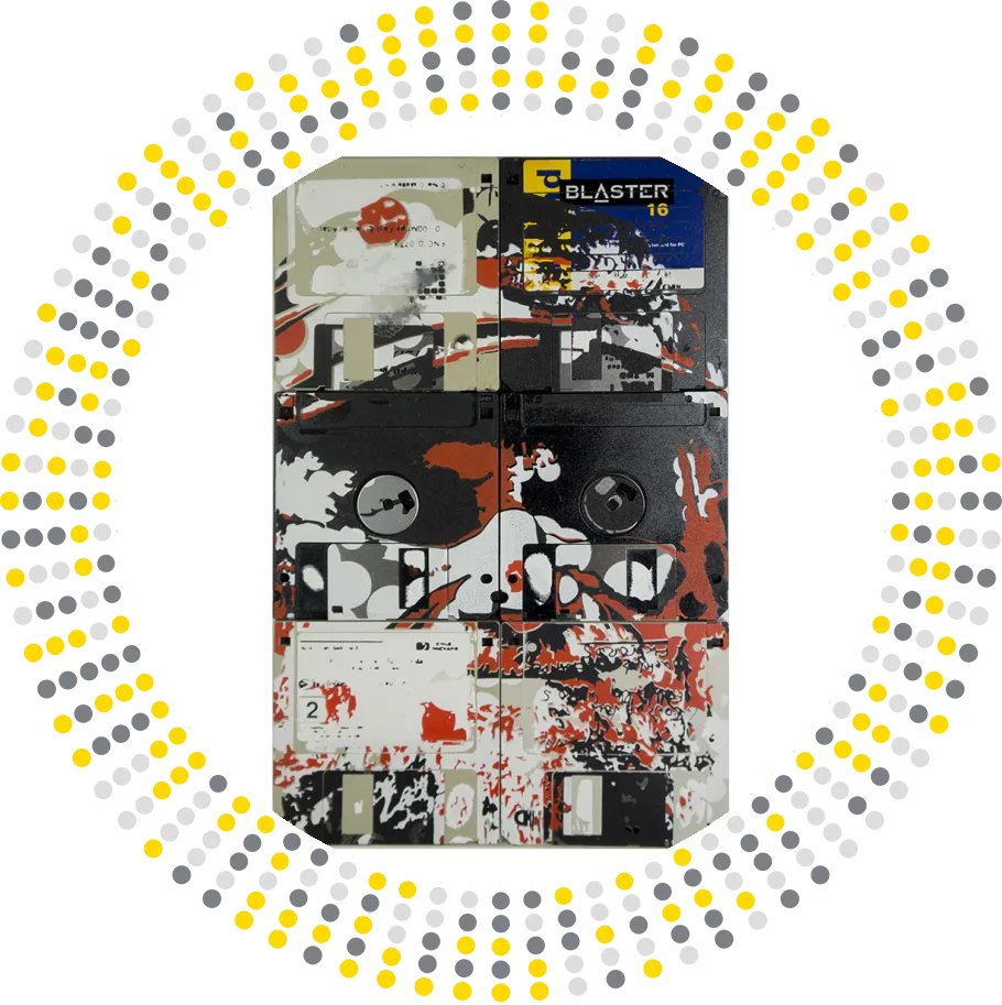 Are we the robots - floppy disk artwork