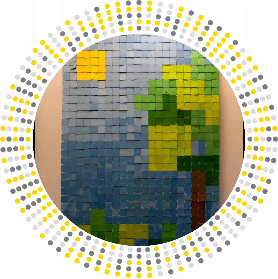 Play the world - Floppy Disk installation by Artist Dominik Jais
