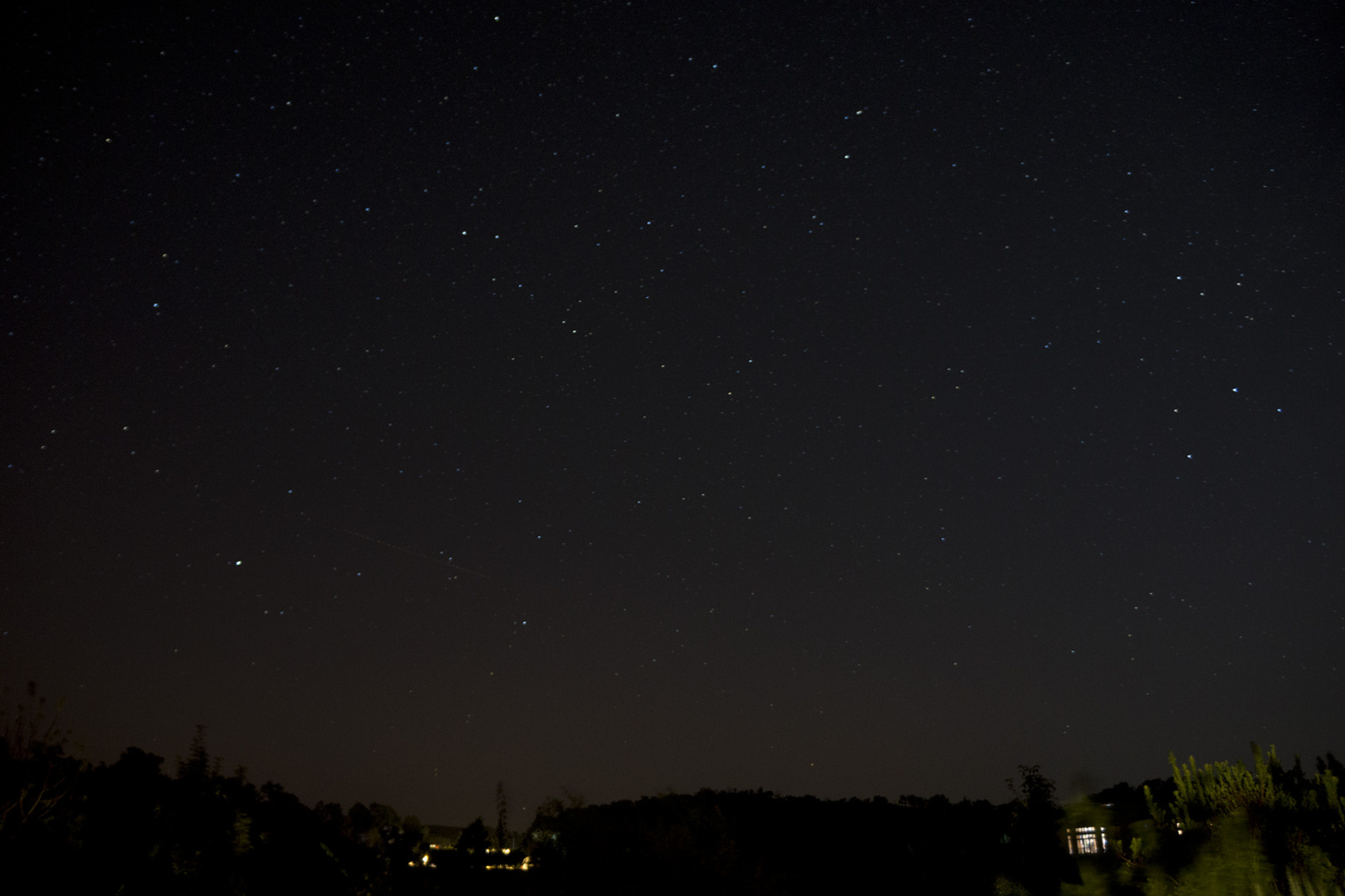 A free wish - falling star during a night in Tamera, Portugal