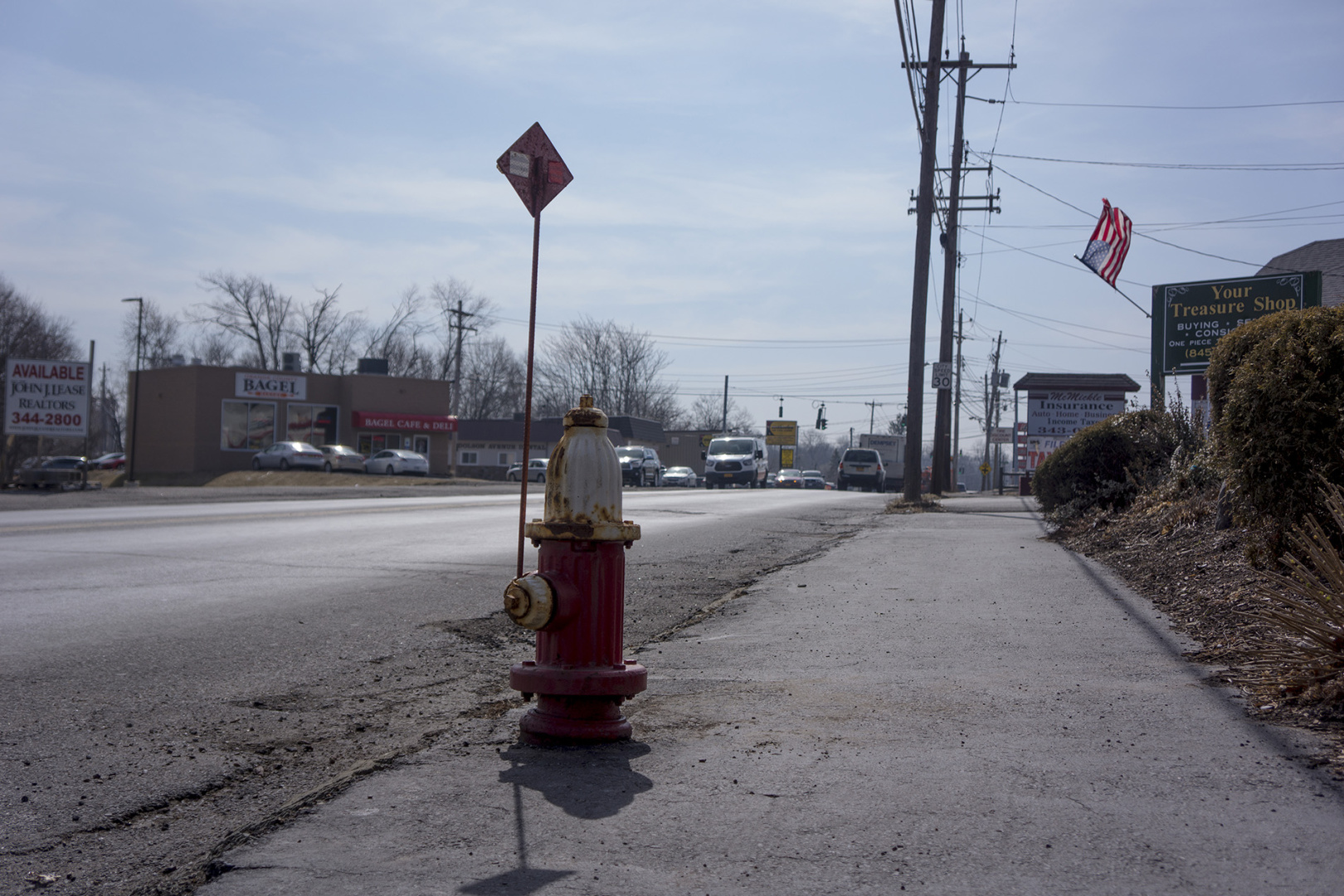 A hydrant at a town in upstate New York