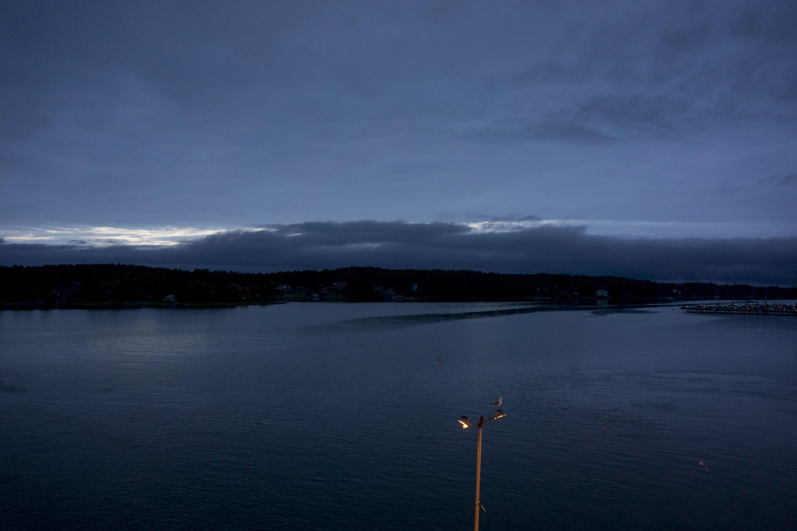 Arriving with the ferry in Maarianhamina. 