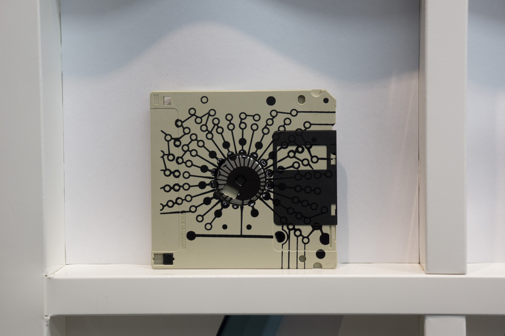 Flower II - serigraphy on floppy disk #artwork by Dominik Jais