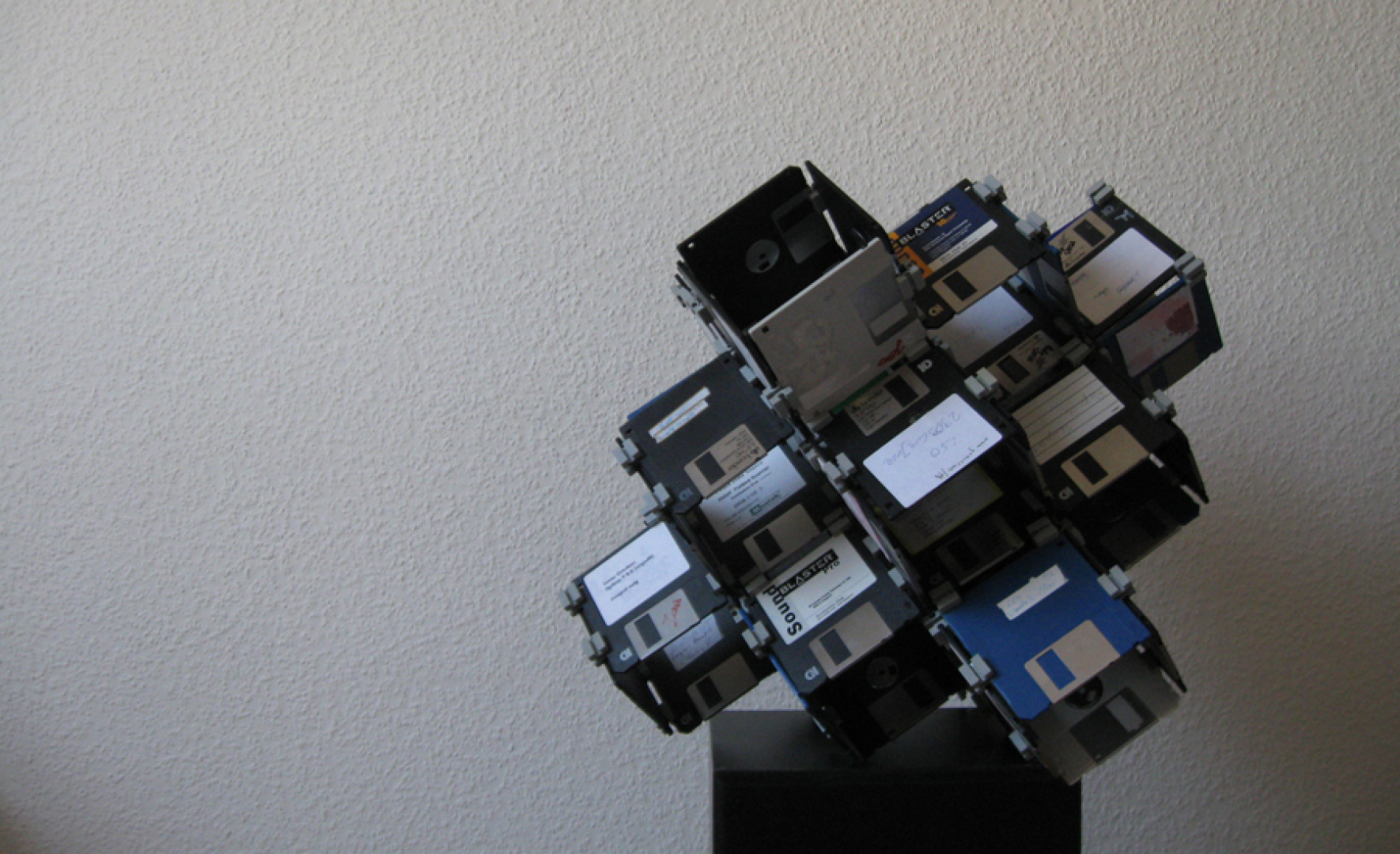 Floppy Disc Sculpture by Dominik Jais