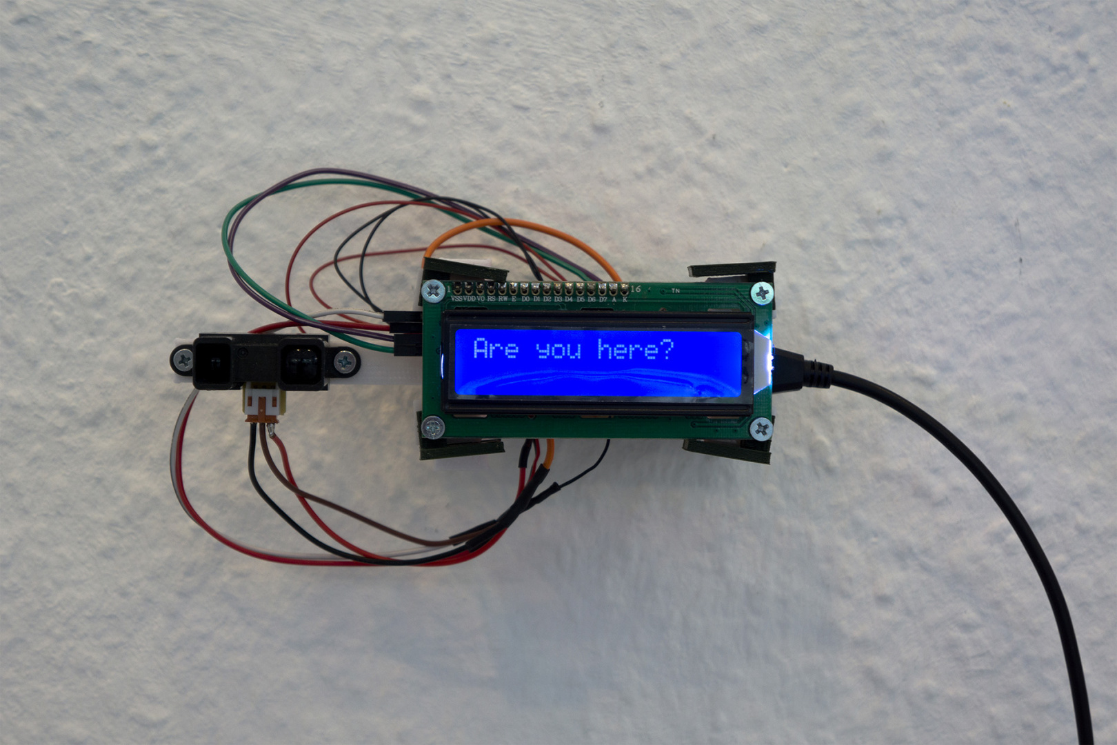 interactive installation using LCD + Arduino