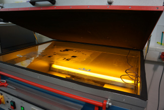 Silk screening of Lumia - revelation wit UV light