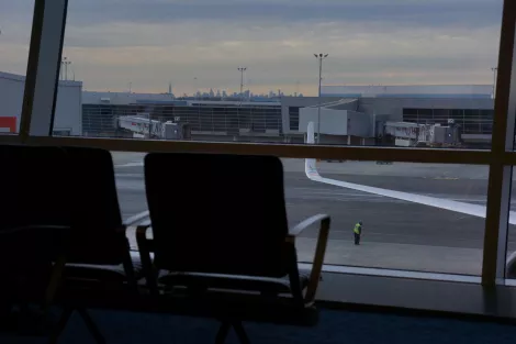 NYC Skyline from JFK