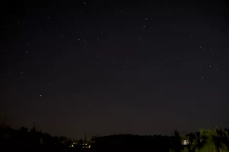 A free wish - falling star during a night in Tamera, Portugal