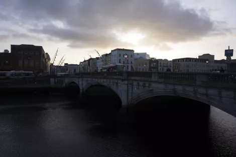 A bridge over troubled water in Cork, Ireland