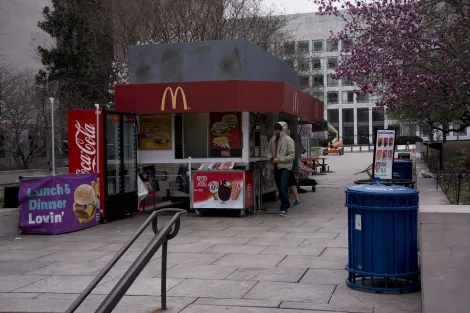 A McDonalds "Pommesbude" in the near of the Smithsonian, Washington DC