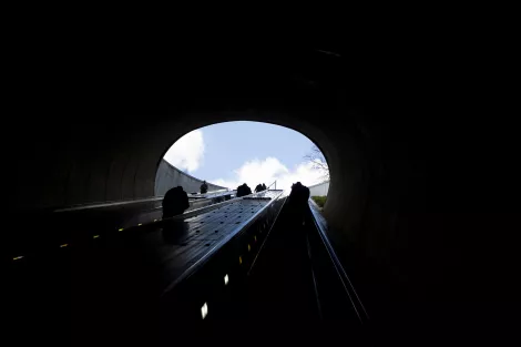 The escalators at Dupont Circle, Washington DC