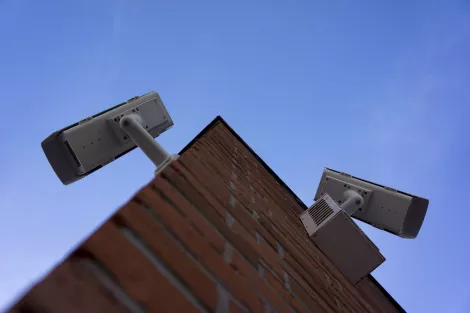 Surveillance cams at a church in Essen