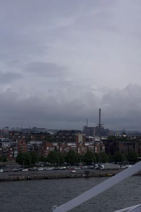 Arriving with the ferry in Helsinki. 