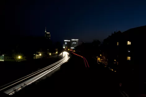 A40 Essen at night