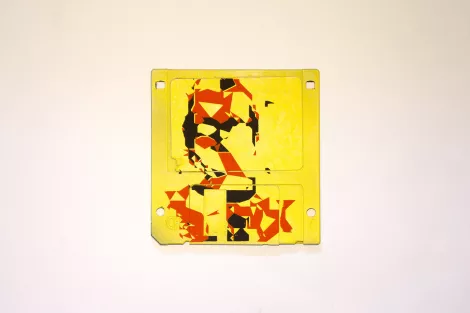 silk screened 3.5" floppy disk - artwork - Lumia III