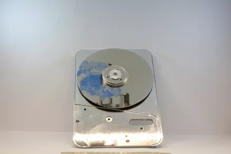 Art made of Hard drive parts - modern and contemporary