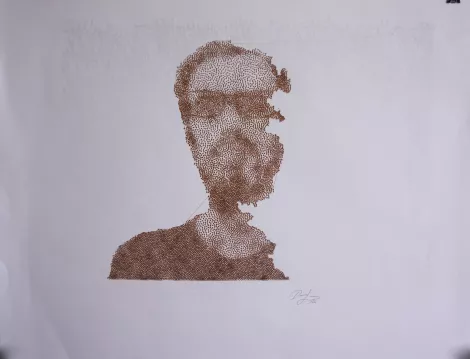 Self portait of artist Dominik Jais