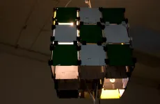yet another floppy disc cube - 3 x 3 floppy disks